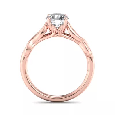 Mia Twisted Solitaire Engagement Ring