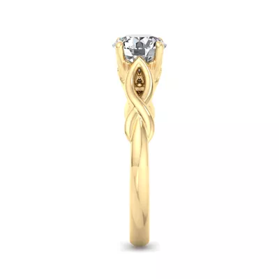 Mia Twisted Solitaire Engagement Ring