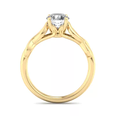 Mia Twisted Solitaire Engagement Ring