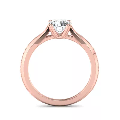 Ava 4 Prong Knife Edge Engagement Ring
