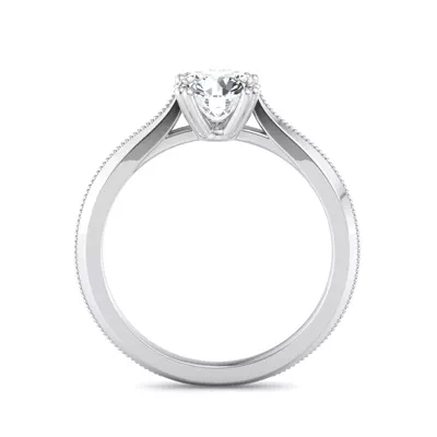 Ava 4 Prong Knife Edge Engagement Ring