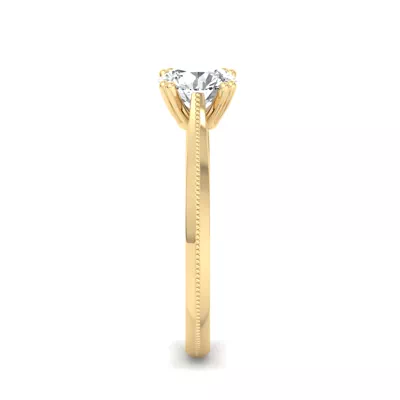 Ava 4 Prong Knife Edge Engagement Ring