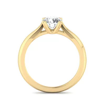 Ava 4 Prong Knife Edge Engagement Ring