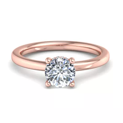 Lucia Hidden Halo Engagement Ring