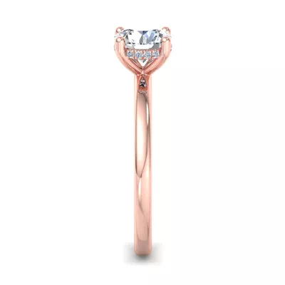 Lucia Hidden Halo Engagement Ring