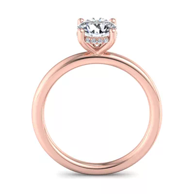 Lucia Hidden Halo Engagement Ring