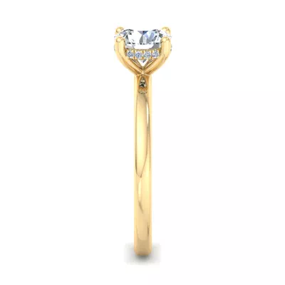 Lucia Hidden Halo Engagement Ring