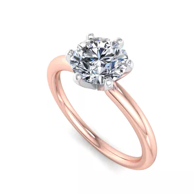 Ilana 6 Prong Solitaire Engagement Ring