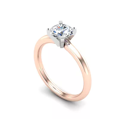 Lillian 4 Prong Solitaire Engagement Ring