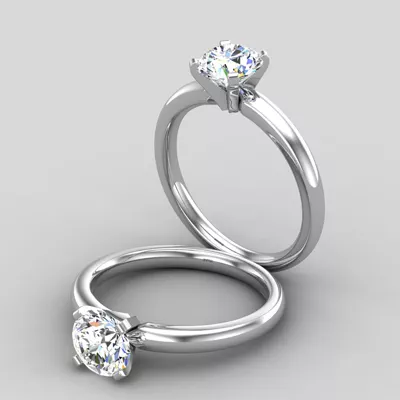 Lillian 4 Prong Solitaire Engagement Ring