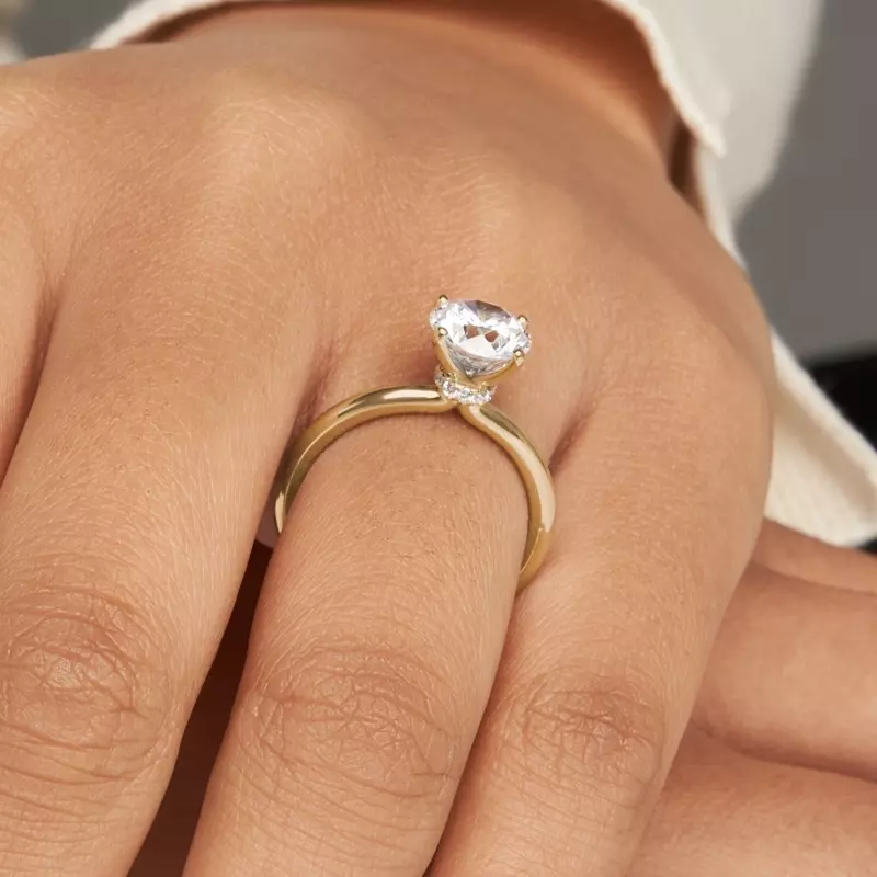 18K Yellow Gold Sienna Solitaire Engagement Ring