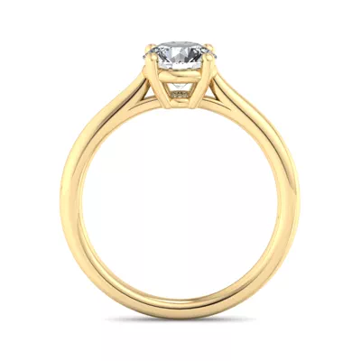 Lucy 4 Prong Pinched Shank Engagement Ring