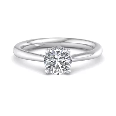 Lucy 4 Prong Pinched Shank Engagement Ring