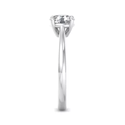 Lucy 4 Prong Pinched Shank Engagement Ring