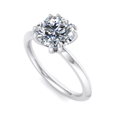 Lorelei Double Prong Solitaire Engagement Ring