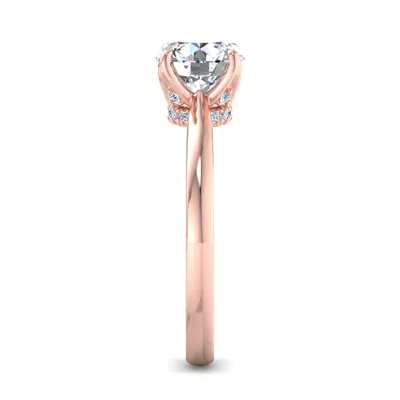 Paris Pavé Collar Engagement Ring
