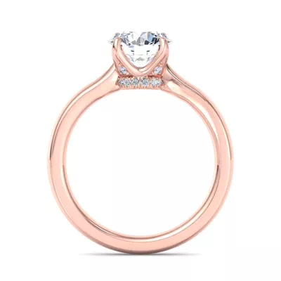 Paris Pavé Collar Engagement Ring