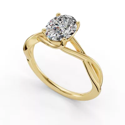 Bianca Twist Engagement Ring