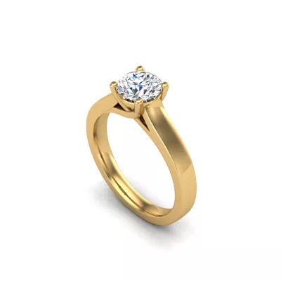 Cameron Trellis Style Solitaire Engagement Ring