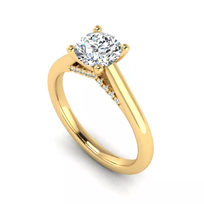 Clementine Pave Twise Engagement Ring