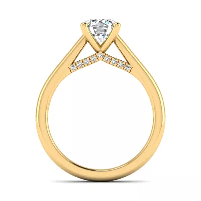 Clementine Pave Twise Engagement Ring