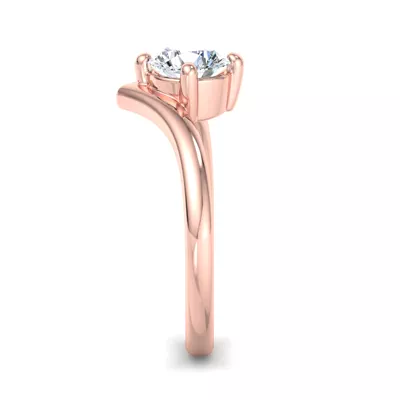 Remy Chevron Solitaire Engagement Ring