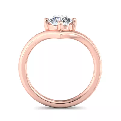 Remy Chevron Solitaire Engagement Ring