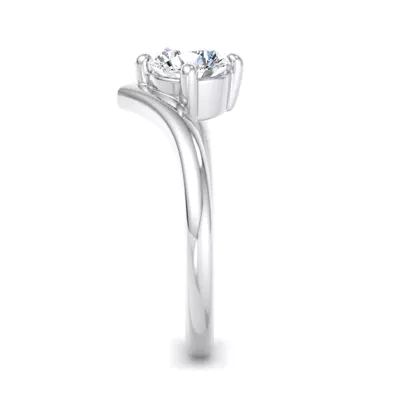 Remy Chevron Solitaire Engagement Ring