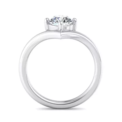 Remy Chevron Solitaire Engagement Ring