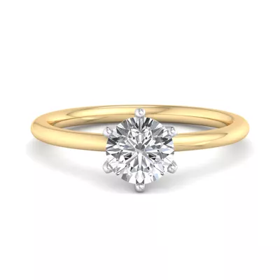 Genevieve 6 Prong Solitaire Engagement Ring