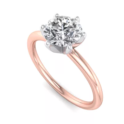 Presentation 6 Prong Solitaire Engagement Ring