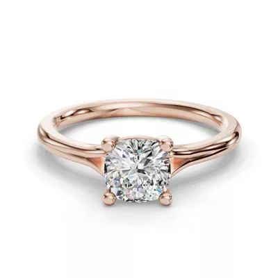 Isabella Split Shank Solitaire Engagement Ring