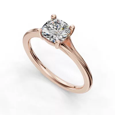 Isabella Split Shank Solitaire Engagement Ring