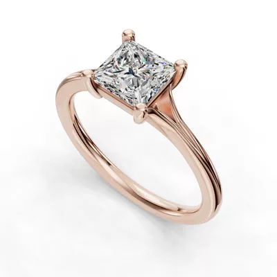 Isabella Split Shank Solitaire Engagement Ring