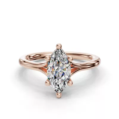 Isabella Split Shank Solitaire Engagement Ring