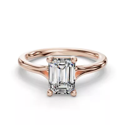 Isabella Split Shank Solitaire Engagement Ring
