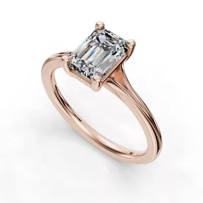 Isabella Split Shank Solitaire Engagement Ring