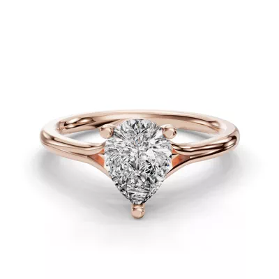 Isabella Split Shank Solitaire Engagement Ring