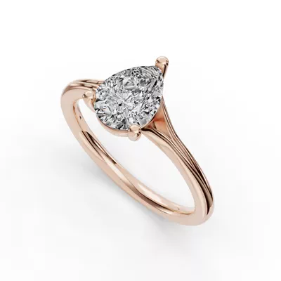 Isabella Split Shank Solitaire Engagement Ring