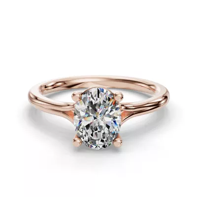 Isabella Split Shank Solitaire Engagement Ring