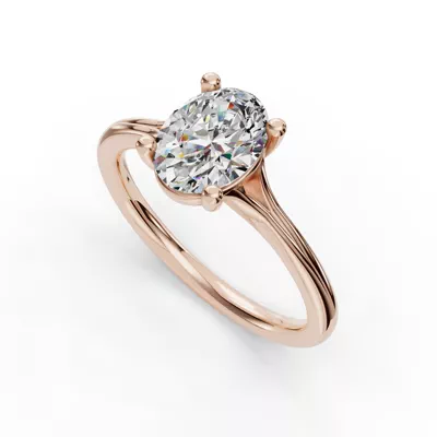 Isabella Split Shank Solitaire Engagement Ring