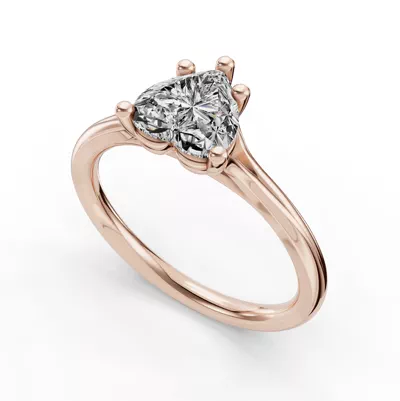 Isabella Split Shank Solitaire Engagement Ring