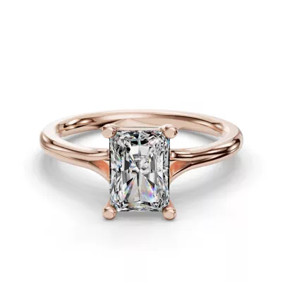 Isabella Split Shank Solitaire Engagement Ring