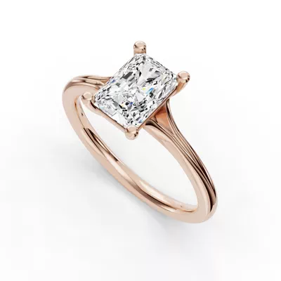 Isabella Split Shank Solitaire Engagement Ring