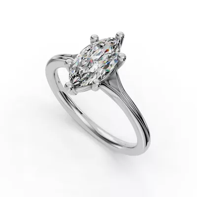 Isabella Split Shank Solitaire Engagement Ring