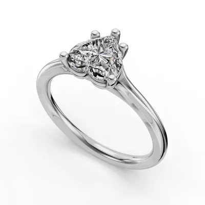 Isabella Split Shank Solitaire Engagement Ring