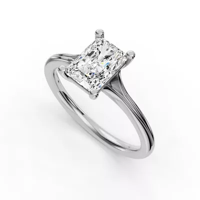 Isabella Split Shank Solitaire Engagement Ring
