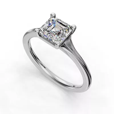Isabella Split Shank Solitaire Engagement Ring