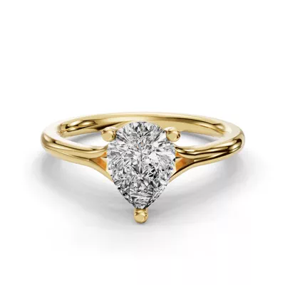 Isabella Split Shank Solitaire Engagement Ring