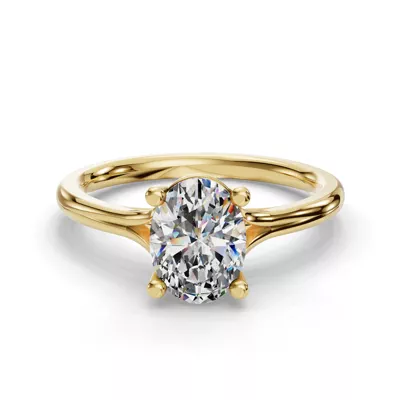Isabella Split Shank Solitaire Engagement Ring